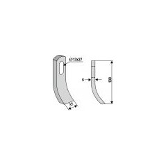 Kettenhacke Pinnenblatt COMPATIBLE 350-517 ROUSSEAU 100mm | NewgardenAgri.com