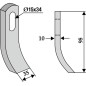 Chain hoe tiller blade COMPATIBLE 350-535 VOTEX 45-03.030