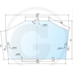 Lunotto NEWGARDENSTORE per trattore agricolo 6010 6020 6100 6110 6120 650886607 | NewgardenAgri.com