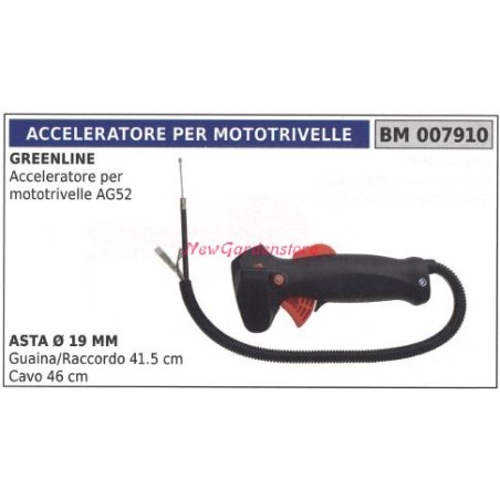 Manettino acceleratore GREENLINE mototrivella AG52 007910 | NewgardenAgri.com