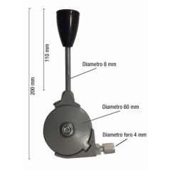 Acelerador derecho de aluminio para tractor agrícola 01256