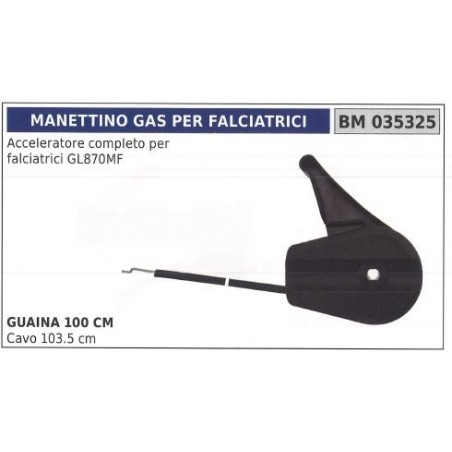 Manettino acceleratore NEW GARDEN STORE falciatrice GL870MF 035325 | NewgardenAgri.com