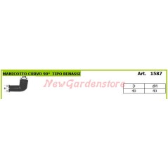 90° curved sleeve type benassi motor cultivator 1587 | NewgardenAgri.com