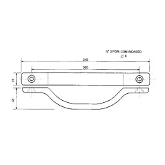 Asidero universal de nylon negro para puerta de tractor agrícola