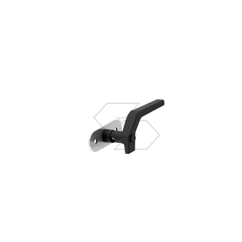 Right-side window closing handle for agricultural tractor door