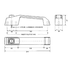 Universalgriff mit Druckknopfschlüssel mit Dichtung für Ackerschlepper