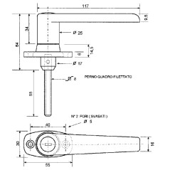 Cerradura universal con llave lado derecho e izquierdo para tractor agrícola | NewgardenAgri.com