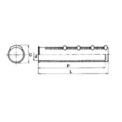 Bouton cylindrique cannelé pour tracteur agricole code A02315 | NewgardenAgri.com