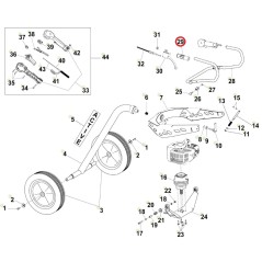 22 mm ORIGINAL ACTIVE t-165 bouton de poignée de tarière 020859 | NewgardenAgri.com