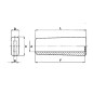 Flacher Pvc-Knopf für Ackerschlepper, Code A02307