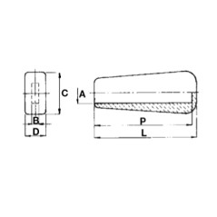 Kleiner flacher Knopf für Ackerschlepper, Code A02301 | NewgardenAgri.com