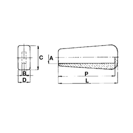 Kleiner flacher Knopf für Ackerschlepper, Code A02301