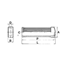 Bouton plat nervuré pour tracteur agricole code A00450 | NewgardenAgri.com