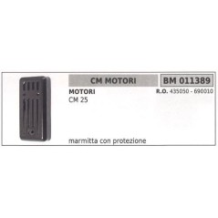 Marmitta con protezione CM MOTORI motopompa CM 25 011389 | NewgardenAgri.com