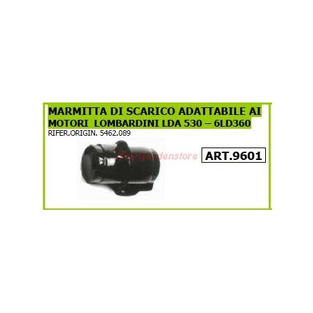 Marmitta di scarico per motocoltivatore motozappa JLO L101 125 152 9601 | NewgardenAgri.com