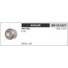 Silencieux KOHLER pour motoculteur K 91 011427 | NewgardenAgri.com