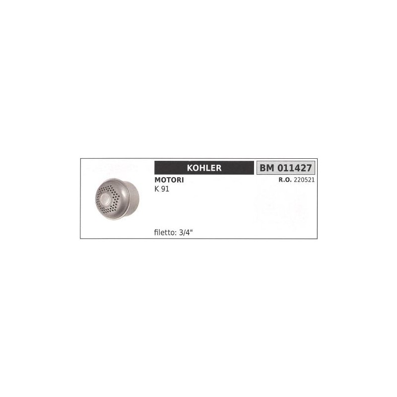 Silencieux KOHLER pour motoculteur K 91 011427