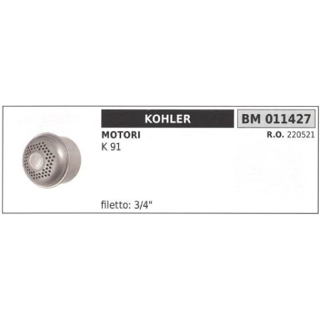 KOHLER silenciador para motoazada K 91 011427 | NewgardenAgri.com