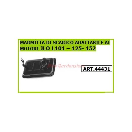 LOMBARDINI muffler for walking tractor rotary cultivator LA 400/490 9603 | NewgardenAgri.com