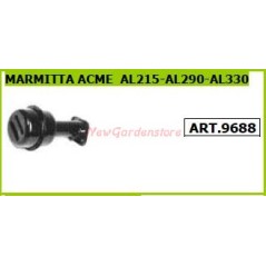 Exhaust muffler for ACME AL215 290 330 9688 walking tractor rotary cultivator | NewgardenAgri.com