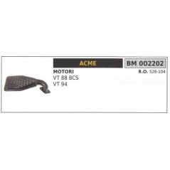 Echappement pour moteur de tronçonneuse ACME modèle VT 88 VT 94 BCS 002202 526-104 | NewgardenAgri.com