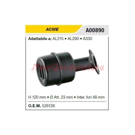 ACME muffler for AL215 290 330 chain saw A00890 | NewgardenAgri.com