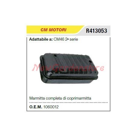 CMMOTORI silenciador silenciador motobomba CM46 2ª serie R413053 | NewgardenAgri.com