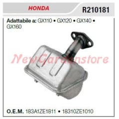 HONDA muffler muffler motor cultivator GX 110 120 140 160 R210181 | NewgardenAgri.com