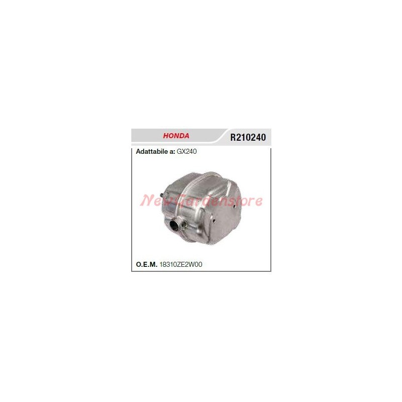 Marmitta silenziatore HONDA motocoltivatore GX 240 R210240