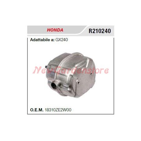 HONDA muffler muffler motor cultivator GX 240 R210240 | NewgardenAgri.com