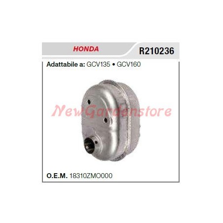 HONDA muffler muffler motorhoe GCV135 160 R210236 | NewgardenAgri.com