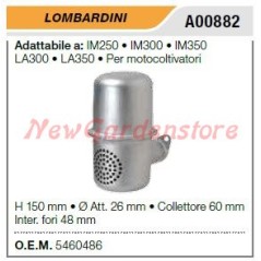 LOMBARDINI silencieux moteur cultivateur IM250 300 350 LA300 350 A00882 | NewgardenAgri.com