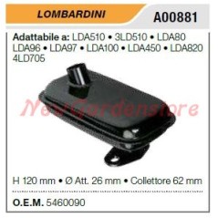 LOMBARDINI Motorhacke LDA510 3LD510 Schalldämpfer A00881 | NewgardenAgri.com