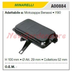 Silenciador silenciador MINARELLI Motoazada BENASSI I190 A00884 | NewgardenAgri.com