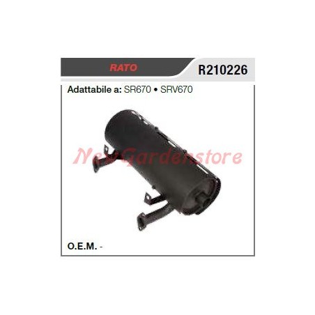 RATO muffler muffler RATO motor cultivator SR670 SRV670 R210226 | NewgardenAgri.com