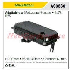 Auspufftopf MINARELLI Motorhacken BENASSI BL75 125 A00886 | NewgardenAgri.com