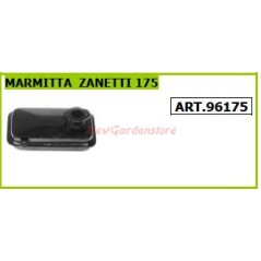 Marmitta ZANETTI per motocoltivatore motozappa 175 96175 | NewgardenAgri.com