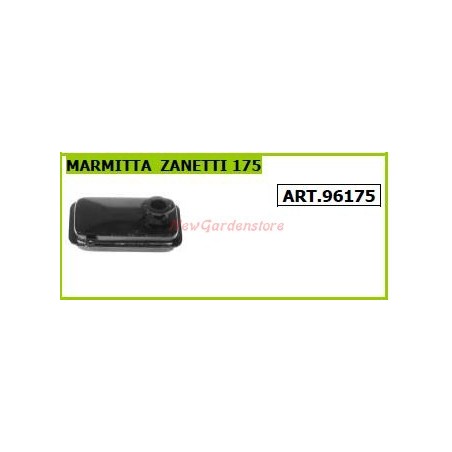 Marmitta ZANETTI per motocoltivatore motozappa 175 96175 | NewgardenAgri.com