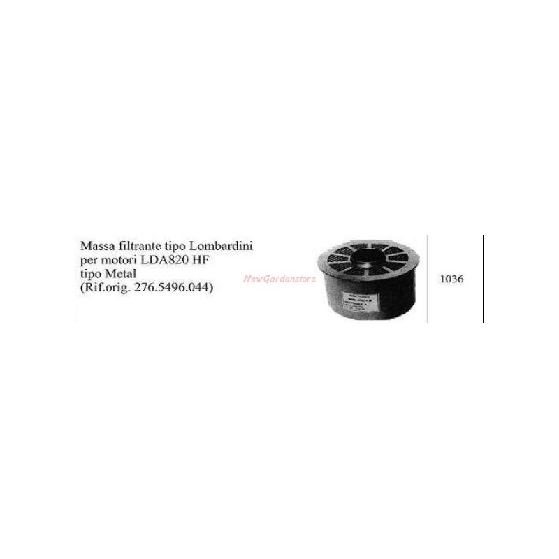 LOMBARDINI filter masses for LDA 820 HF motor cultivator 1036