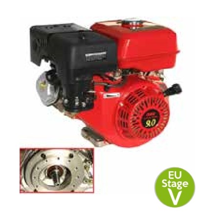 LAUNTOP COMPLETE ENGINE PETROL 4-STROKE CYLINDER SHAFT HORIZONTAL 270 cc | NewgardenAgri.com