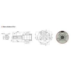 Complete engine motor cultivator ZANETTI BENZINA ZBM270L3E electric start | NewgardenAgri.com