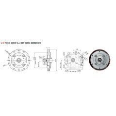 Complete petrol lawn mower engine ZANETTI ZEN150C1M 149cc air filter oil bath | NewgardenAgri.com