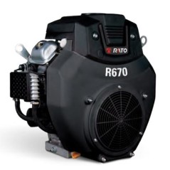 Kompletter Motor RATO R670 Motokultivator waagerechte Welle 25,4mm 670ccm ohne Tank | NewgardenAgri.com