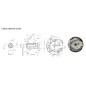 Motore completo ZANETTI ZBMV160L5 159 cc albero 22x60 motozappa autoavvolgente