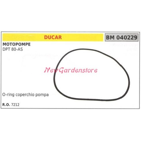 Joint torique couvercle de pompe DUCAR pompe à moteur DPT 80-AS 040229 | NewgardenAgri.com