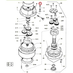 ORIGINAL ACTIVE gearbox locking pin for auger models t143 - t152 022477 | NewgardenAgri.com