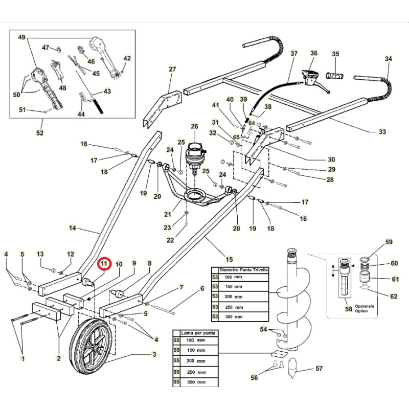 ORIGINAL ACTIVE t152 Modelle Schneckenradstift 020782