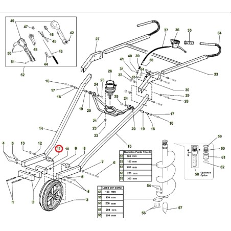 Broche de roue de tarière ORIGINAL ACTIVE modèles t152 020782 | NewgardenAgri.com