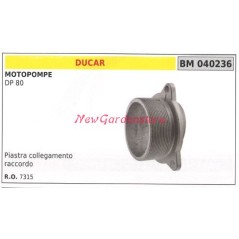 Piastra collegamento raccordo DUCAR motopompa DP 80 040236 | NewgardenAgri.com