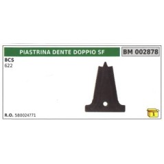 Placa dentada doble SF para bcs 622 segadora de motor | NewgardenAgri.com